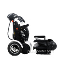 Scooter de mobilidade elétrica leve de quatro rodas desativada
